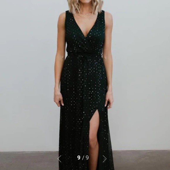 Emerald Green floor length dress - Picture 3 of 3